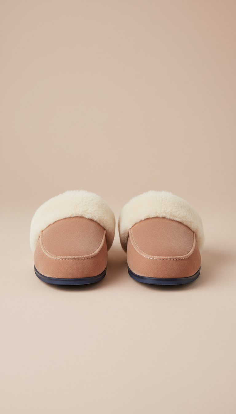 Classic Blush Mule With Leather Finish