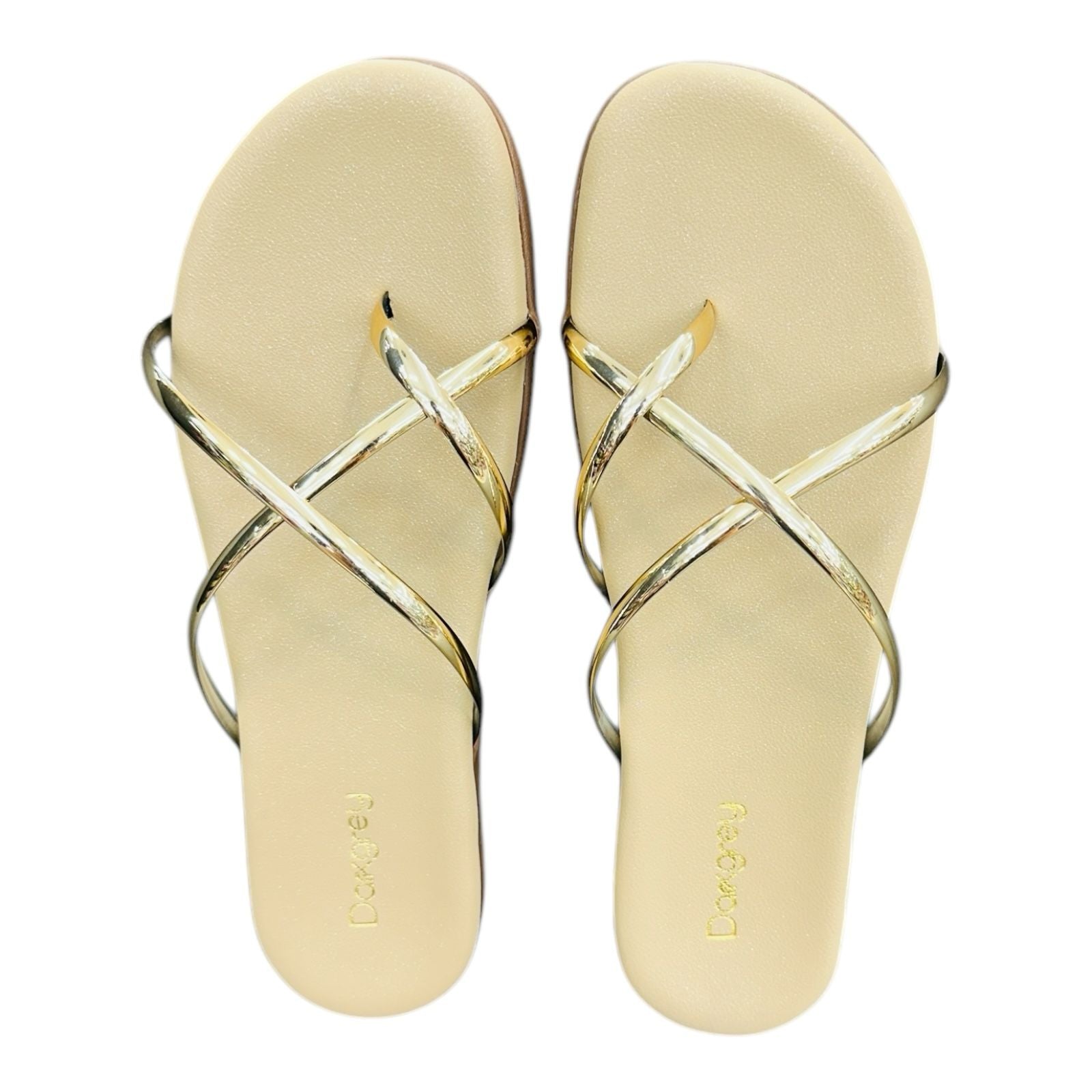 Stylish shiny flats for you(F-198)Golden