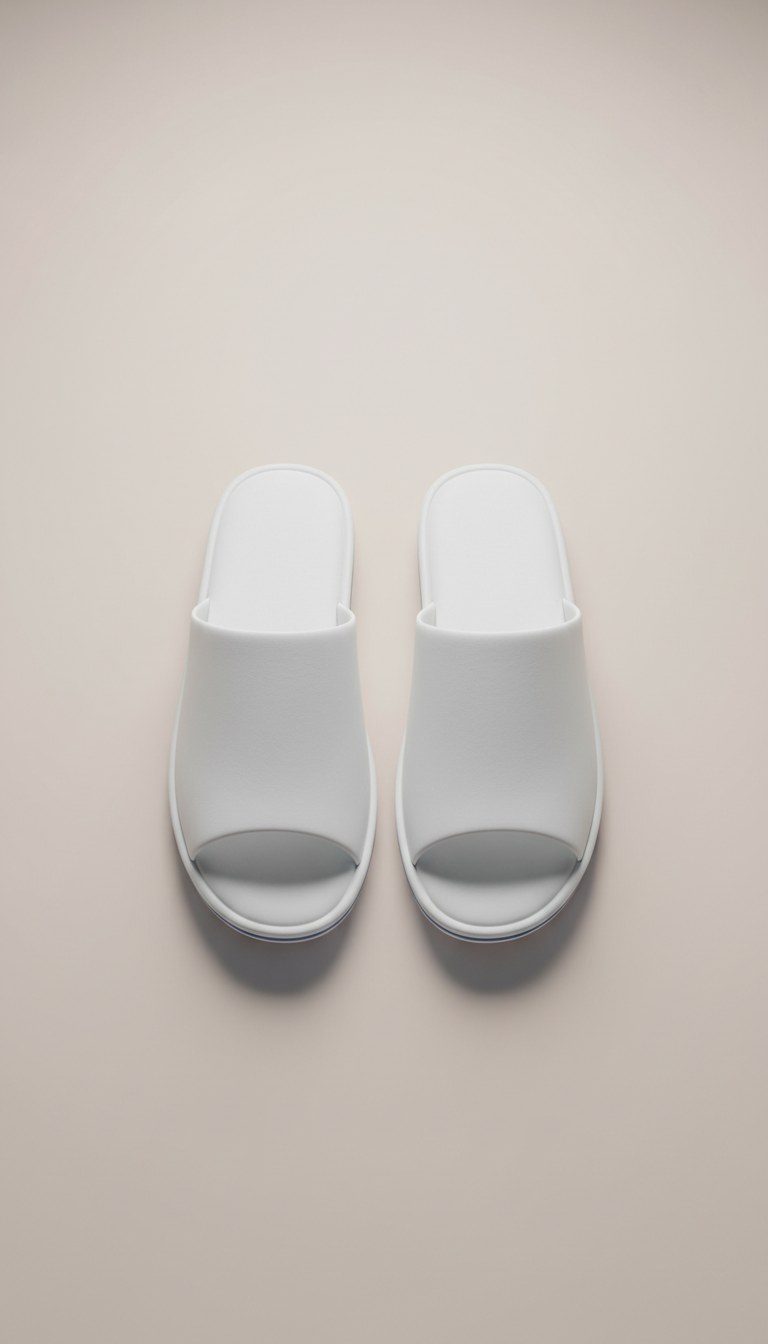 Porcelain Minimalist Slip-On Slipper
