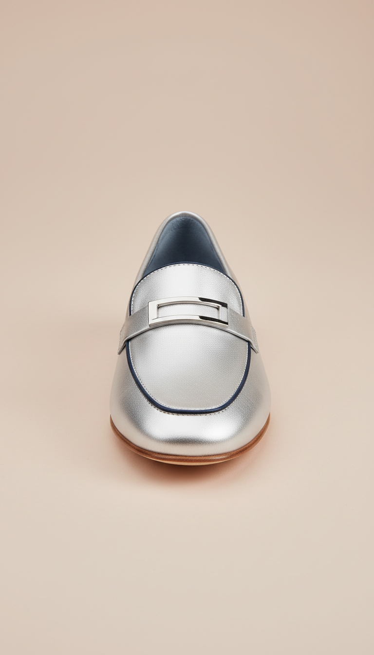 Modern Silver House Loafer