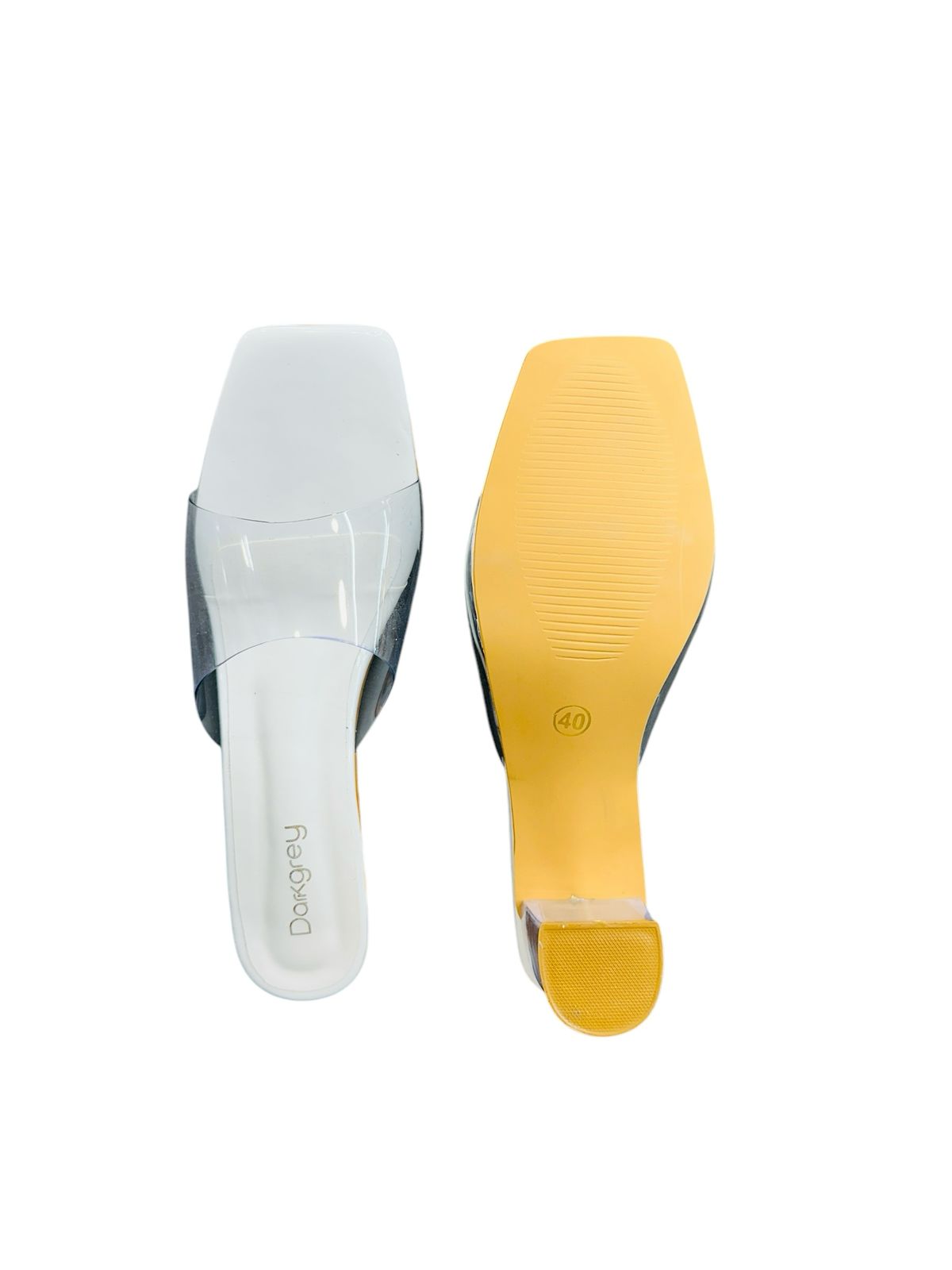 Transparent heels (527)(white)