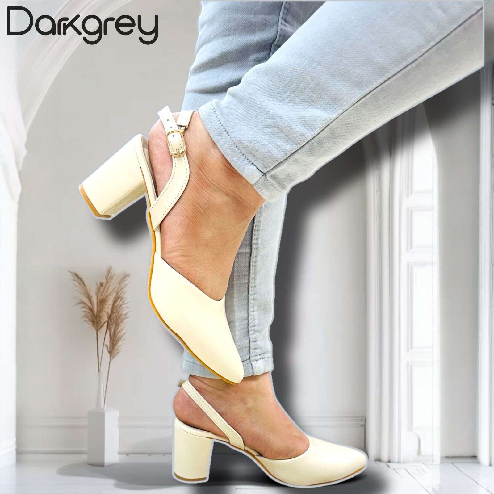 Fashionable heels(cream)