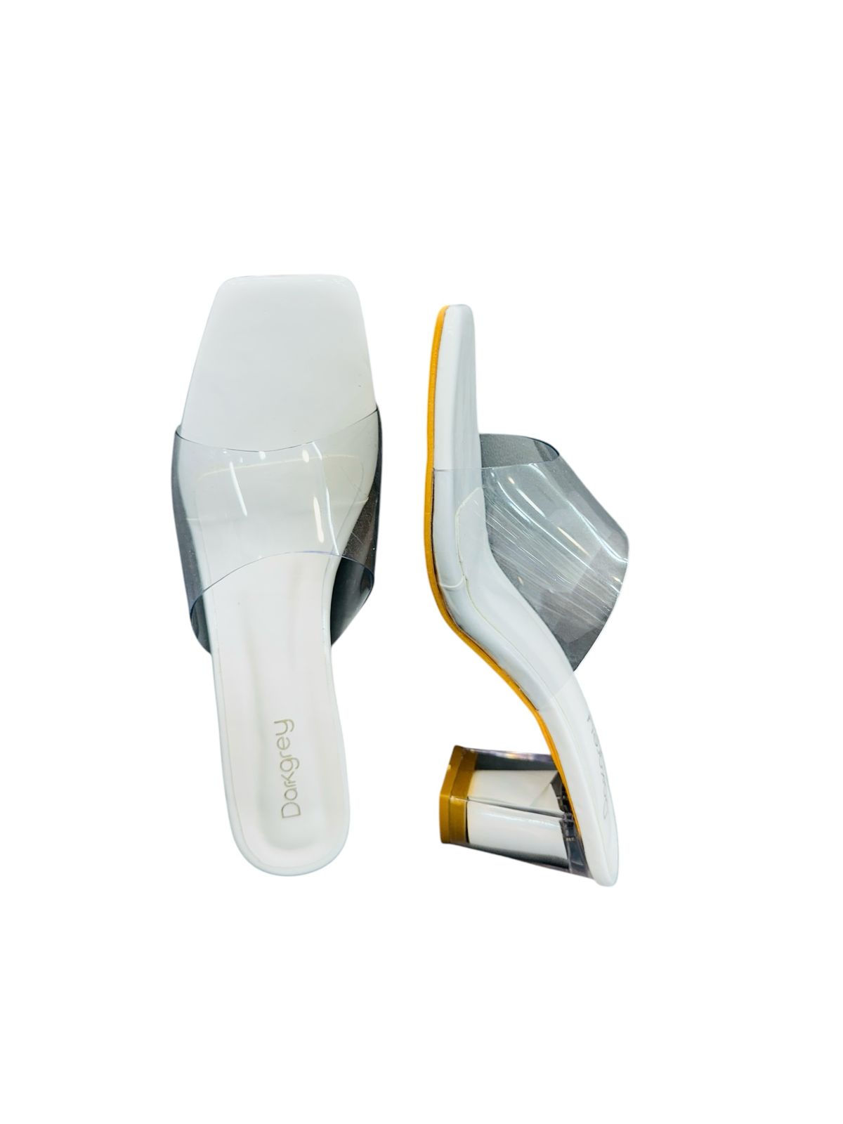 Transparent heels (527)(white)