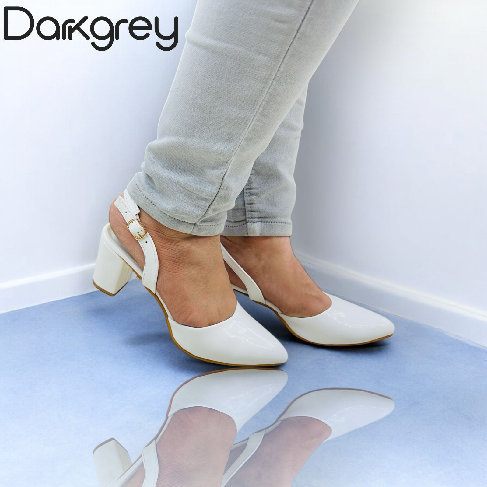 Fashionable heels(white)