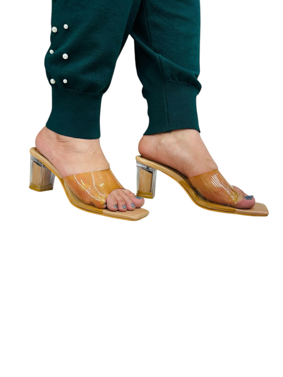 Transparent heels (527) Beige